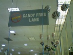 So I was shopping and I saw that the local supermarket feels the need to demarcate "Candy Free Lanes", where apparently in a WHOLE STORE FULL OF FOOD, people can't be trusted to stand on line for five minutes and not tear into the shit.  So they put up other things like batteries, and magazines, and the like.  It's all marketing tripe, of course, since...